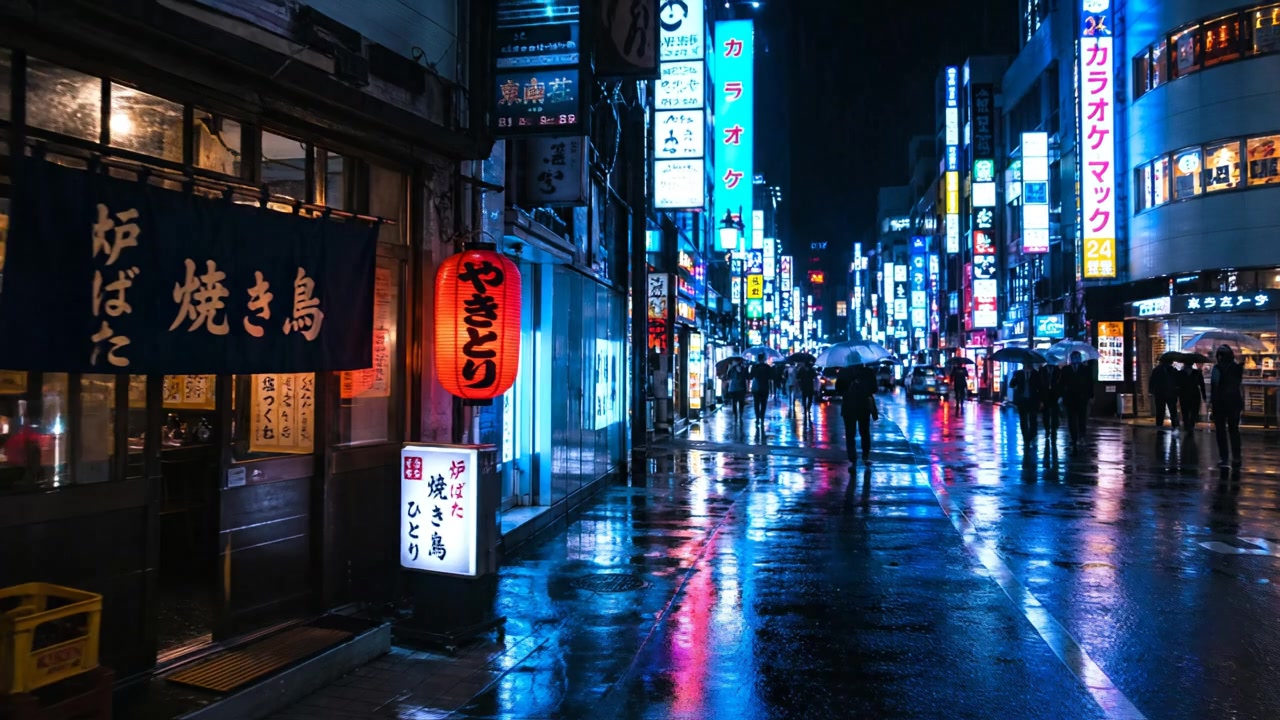 夜の東京ストリート